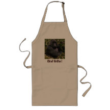 Tablier EN CHEF de BBQ d'amusement de gorille de m