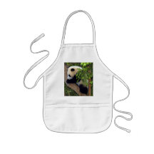 Tablier géant de panda d'ours panda et de bébé
