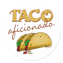 Taco Aficionado Stickers