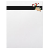 taco with hot sauce customized letterhead