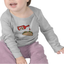 taco with hot sauce shirt