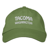 TACOMA, WASHINGTON EMBROIDERED BASEBALL CAP