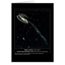 Tadpole Galaxy Hubble Telescope Photo Greeting Card