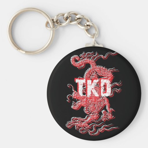 Tae Kwon Do Dragon Keychain