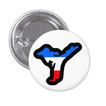 Tae Kwon Do Kicking Girl Pin