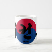 Tae Kwon Do with Flag Coffee Mugs
