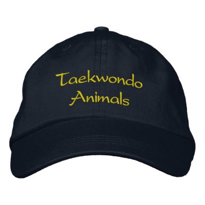 Taekwondo Animals Hat Embroidered Baseball Cap Taekwondo Animals Hat Embroidered Baseball Cap