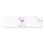 Taekwondo Girl Bumper Sticker