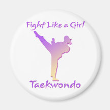 Taekwondo Girl Magnet
