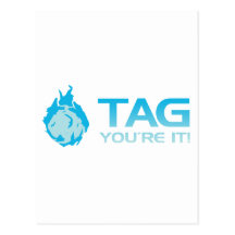 TAG You're it! - Sticky Grenade Halo game gamer Postcard