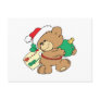 tagged for christmas teddy bear post cards