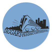 Taggert Transcontinental Round Sticker