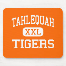 Tahlequah - Tigers - High - Tahlequah Oklahoma Mousepads