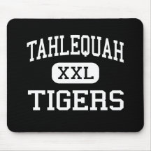 Tahlequah - Tigers - Junior - Tahlequah Oklahoma Mouse Pads