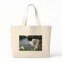 Tahquamenon Falls, Paradise, Michigan Canvas Bags