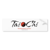 Tai Chi 'Harmonious Action' Bumpersticker Bumper Sticker