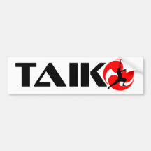 Taiko Guy (Design 3) Bumper Stickers