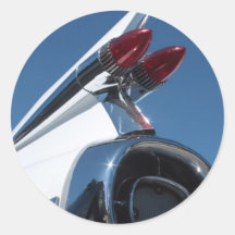 Tail Fin Round Sticker