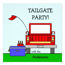 Tailgate Party Truck Invite