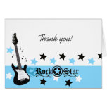 Taille de carte de note de Merci de *Blue* de guit cartes