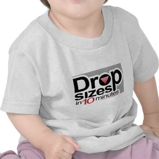 Tailles de baisse en 10 minutes t-shirt