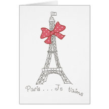 T'aime de Paris… Je Carte De Vœux