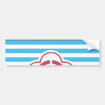 Taipei Flag Bumper Sticker