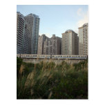 Taipei Metro train approaching Hongshullin Post Cards