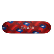 Taiwan Waving Flag Skateboard Decks