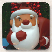 Taiwanese Father Christmas Drink Coasters