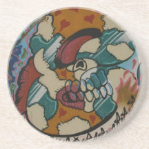 Taiwanese graffiti, Taipei, Taiwan Beverage Coaster