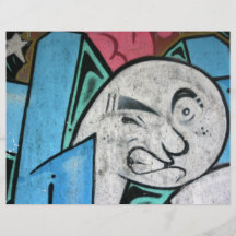 Taiwanese graffiti, Taipei, Taiwan Full Color Flyer