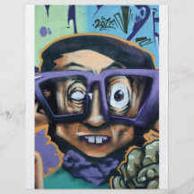Taiwanese graffiti, Taipei, Taiwan Full Color Flyer