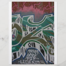 Taiwanese graffiti, Taipei, Taiwan Full Color Flyer