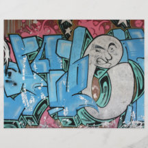 Taiwanese graffiti, Taipei, Taiwan Personalized Flyer