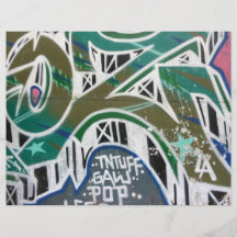 Taiwanese graffiti, Taipei, Taiwan Personalized Flyer