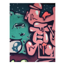 Taiwanese graffiti, Taipei, Taiwan Letterhead Template