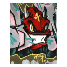 Taiwanese graffiti, Taipei, Taiwan Letterhead Template