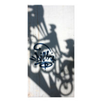 Taiwanese graffiti, Taipei, Taiwan Custom Photo Card