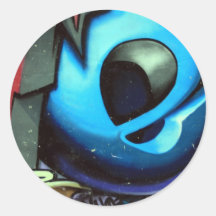 Taiwanese graffiti, Taipei, Taiwan Round Sticker
