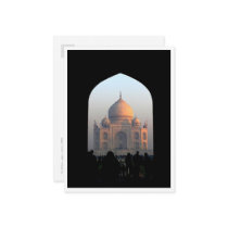 Taj Mahal In Light of Dawn India Photo Postcard