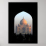 Taj Mahal in the Light of Dawn India Photo Poster