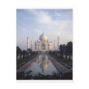 Taj Mahal Reflection in Agra, Uttar Pradesh, India postcards