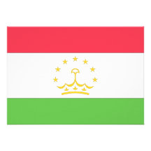 Tajikistan Flag Invitations