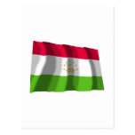 Tajikistan Waving Flag Post Cards