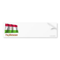 Tajikistan Waving Flag with Name