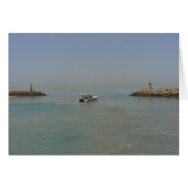 Take a break - boat leaving the harbour