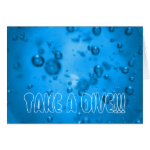 TAKE A DIVE!!! GREETING CARD