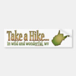 Take a Hike...WV State Sticker Bumper Stickers