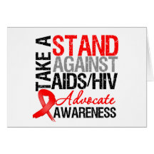 Take a Stand Against AIDS HIV Greeting Card